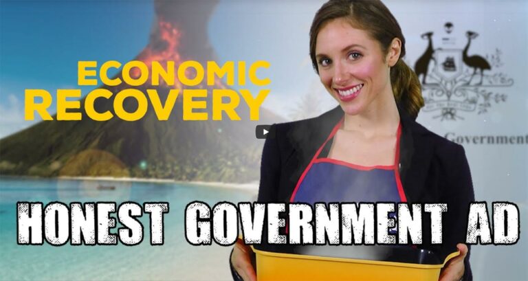 Honest Government Ad | Economic Recovery – Super Satire from Juice Media