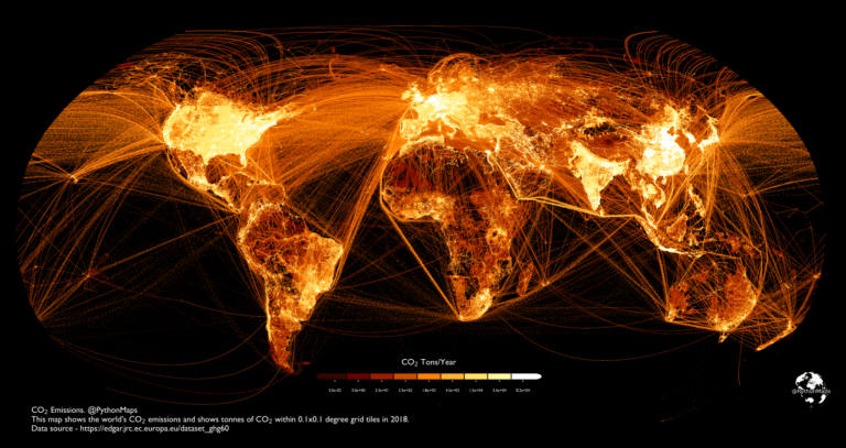 Mapped: Carbon Dioxide Emissions Around the World