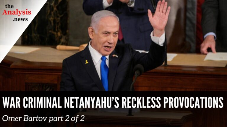 War Criminal Netanyahu’s Reckless Provocations – Omer Bartov part 2/2